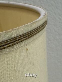 Vintage Stiffel Textured Drum Barrel Lamp Shade MCM Hollywood Regency modern