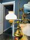 Vintage Student Lamp With Milk Glass Shade