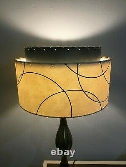 Vintage Style 2 Tier Fiberglass Lamp Shade Mid Century Style IGGA