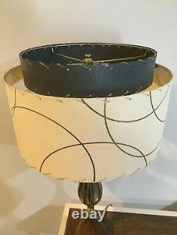 Vintage Style 2 Tier Fiberglass Lamp Shade Mid Century Style IGGA