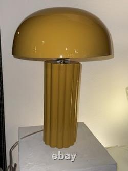 Vintage Style 20 Mushroom Table Lamp Retro Mid Century Modern Mustard Yellow