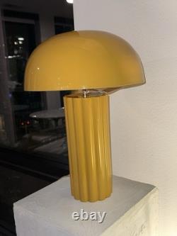 Vintage Style 20 Mushroom Table Lamp Retro Mid Century Modern Mustard Yellow