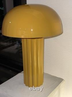 Vintage Style 20 Mushroom Table Lamp Retro Mid Century Modern Mustard Yellow