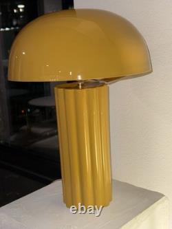 Vintage Style 20 Mushroom Table Lamp Retro Mid Century Modern Mustard Yellow