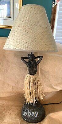 Vintage Style Bronze Motion Hula Lamp 36 with Shade