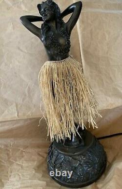 Vintage Style Bronze Motion Hula Lamp 36 with Shade