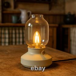 Vintage Style Kerosene Lamp Inspired Table Lamp Dimmer Glass Shade Lamp 10'
