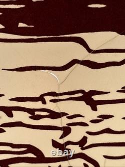 Vintage Tandy Leather RANCHO Saddle Lamp withCattle Round Up Plastic Lamp Shade