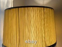 Vintage Tanner Kenzie Solid Fabric Pleated Drum Lampshade 19 X 20 X 12