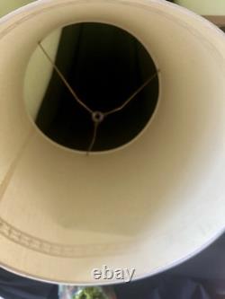 Vintage Textured Drum Barrel Lamp Shade Ivory Tall Beautiful 16 by 18