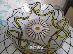 Vintage Textured Glass Lamp Shade Table lamp, Ceiling shade, Floor lamp shade