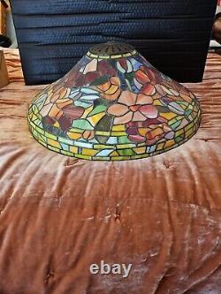 Vintage Tiffany Lamp Shade 19 Wide x 10 Tall