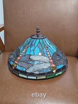 Vintage Tiffany Style Dragonfly 12 Lamp Shade