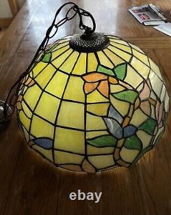 Vintage Tiffany Style Glass Lamp Shade