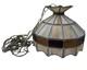 Vintage Tiffany Style Hanging Ceiling Lamp Shade With Bulb Stained Glass 16 D Brn