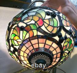 Vintage Tiffany Style Jeweled Lamp Shade (47B)