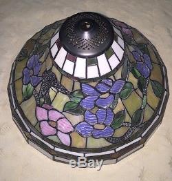 Vintage Tiffany Style Lamp Shade 15 Inch Bow