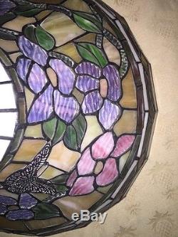 Vintage Tiffany Style Lamp Shade 15 Inch Bow