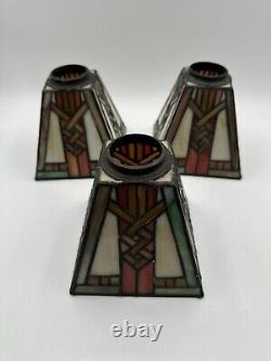 Vintage Tiffany Style Lamp Shades Set Of 3