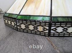 Vintage Tiffany Style Mission Arts & Crafts Stained Glass Lamp Shade R59