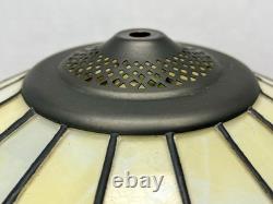 Vintage Tiffany Style Stained Glass 16 Lamp Shade Roses Flower Leaves Butterfly