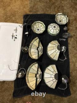 Vintage Tiffany Style Stained Glass Ceiling & Wall Sconce Light Shades