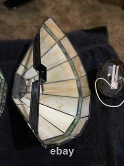 Vintage Tiffany Style Stained Glass Ceiling & Wall Sconce Light Shades