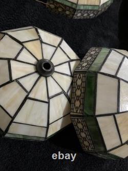 Vintage Tiffany Style Stained Glass Ceiling & Wall Sconce Light Shades