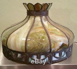 Vintage Tiffany Style Stained Glass Lamp Shade