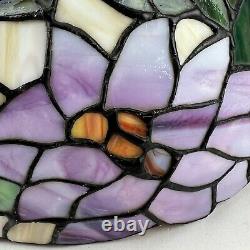 Vintage Tiffany Style Stained Glass Multicolored Stained Glass Lamp Shade 12