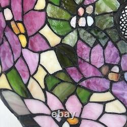 Vintage Tiffany Style Stained Glass Multicolored Stained Glass Lamp Shade 12