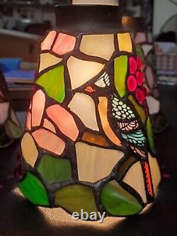 Vintage Tiffany Style Stained Glass Shades (5) For Fans, Sconces, Lamps, Vanity