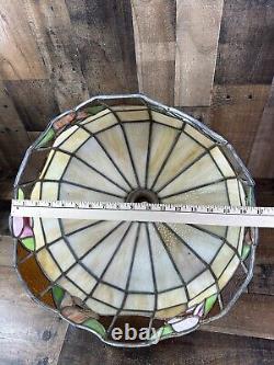 Vintage Tiffany-Style Stained Glass hanging Light Shade