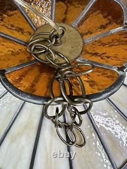 Vintage Tiffany-Style Stained Glass hanging Light Shade