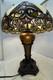 Vintage Tiffany Style Table Lamp With Stained Glass Shade