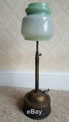 Vintage Tilley TL106 Pork Pie Table Lamp with Glass Shade