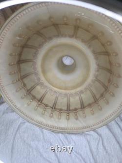 Vintage Torchiere Floor vinrage torchiere frosted Glass Floral Art Nouveau