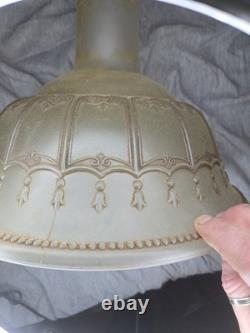 Vintage Torchiere Floor vinrage torchiere frosted Glass Floral Art Nouveau