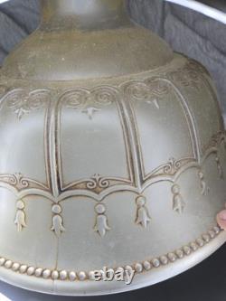 Vintage Torchiere Floor vinrage torchiere frosted Glass Floral Art Nouveau