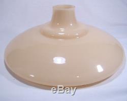 Vintage Torchiere Glass Lamp Shade 15.5 Diameter 2 3/4 Neck 6 Tall