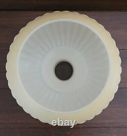 Vintage Torchiere Glass Lamp Shade 16 width floorlamp 2-3/4 Inch Fitter