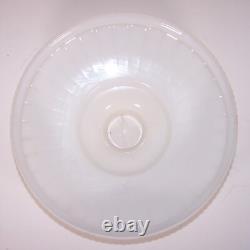 Vintage Torchiere Lamp Glass Shade Ribbed Design