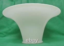 Vintage Torchiere Shade White Glass 15-5/8 Wide