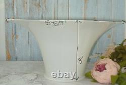 Vintage Torchiere Shade White Glass 15-5/8 Wide