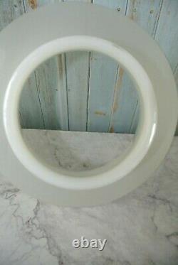 Vintage Torchiere Shade White Glass 15-5/8 Wide