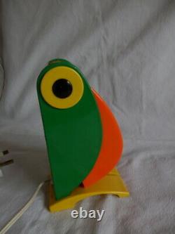 Vintage Toucan plastic light Ferrari Italian design 1970's