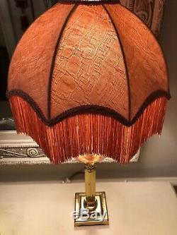 Vintage Traditional Downton Abbey Pink Silk Mix Lampshades 2 Available £80 Each