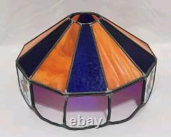 Vintage University Of Florida Gators Stained Glass Tiffany Style 14 Lamp Shade