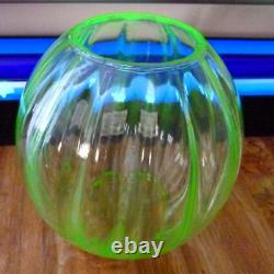 Vintage Uranium Glass Globe Sphere Lamp Shade