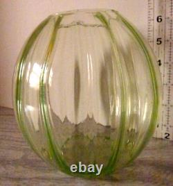 Vintage Uranium Glass Globe Sphere Lamp Shade